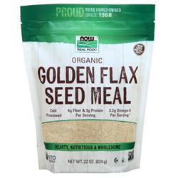 Now Organic Golden Flax Seed Meal 22 oz