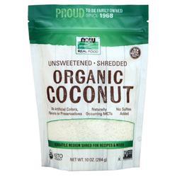 Now Unsweetened, Shredded Organic Coconut 10 oz