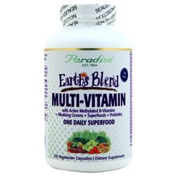 Paradise Herbs Earths Blend One Daily Superfood Multi-Vitamin No Iron 120 vcaps