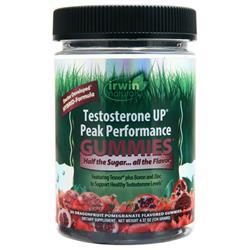 Irwin Naturals Testosterone UP Peak Performance Gummies Dragonfruit Pomegranate 30 gummy