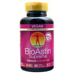 Nutrex Hawaii BioAstin Supreme Hawaiian Astaxanthin - Vegan 60 sgels
