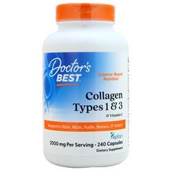 Doctors Best Collagen Types 1 and 3 with Peptan and Vitamin C 240 caps