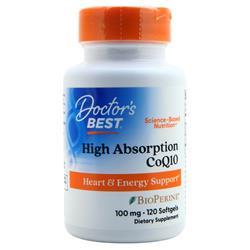 Doctors Best High Absorption CoQ10 w/ Bioperine (100mg) 120 sgels