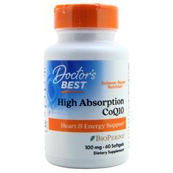 Doctors Best High Absorption CoQ10 w/ Bioperine (100mg) 60 sgels