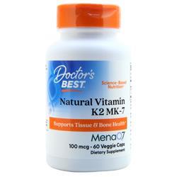 Doctors Best Natural Vitamin K2 MK-7 with MenaQ7 (100mcg) 60 vcaps