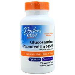 Doctors Best Glucosamine Chondroitin MSM + Hyaluronic Acid 150 vcaps