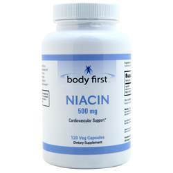Body First Niacin (500mg) 120 vcaps