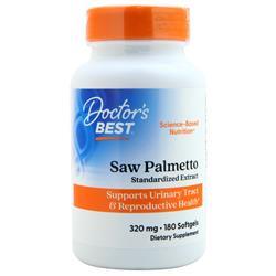 Doctors Best Saw Palmetto Standardized Extract with Prosterol (320mg) 180 sgels