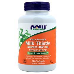 Now Milk Thistle Extract - Extra Strength (450mg) 120 sgels
