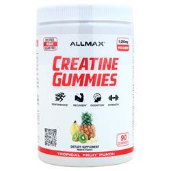 Allmax Nutrition Creatine Gummies (1250mg) Tropical Fruit Punch 90 gummy