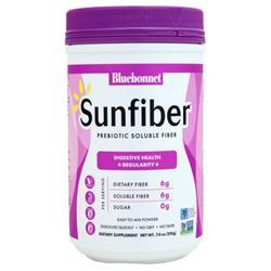 Bluebonnet Sunfiber Powder - Prebiotic Soluble Fiber 7.4 oz