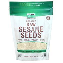 Now Organic Raw Sesame Seeds 16 oz