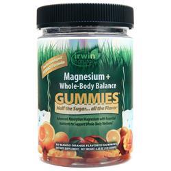 Irwin Naturals Magnesium + Whole-Body Balance Gummies Mango Orange 30 gummy