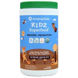 Amazing Grass Kidz Superfood Protein + Probiotics Powder Extreme Chocolate 285 grams
