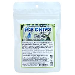 Ice Chips Candy Ice Chips Xylitol Candy Soothing Menthol Eucalyptus - Pouch 2 oz