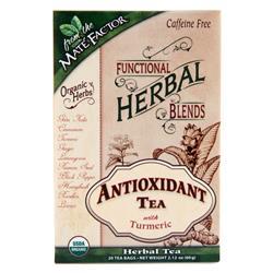 Mate Factor Organic Functional Herbal Blends Herbal Tea Antioxidant Tea with Turmeric 20 pckts