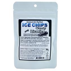 Ice Chips Candy Ice Chips Xylitol Candy Classic Licorice - Pouch 2 oz