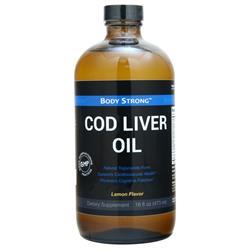 BodyStrong Cod Liver Oil Liquid Lemon 16 fl.oz