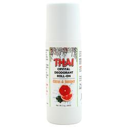 Deodorant Stones of America Thai Crystal Deodorant Roll-On Citrus & Juniper 3 oz