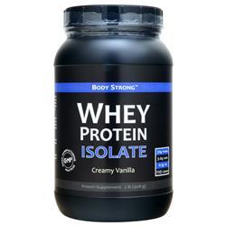 BodyStrong 100% Whey Protein Isolate Creamy Vanilla 2 lbs