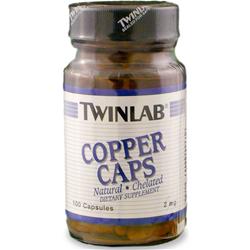 TwinLab Copper (2mg) 100 caps