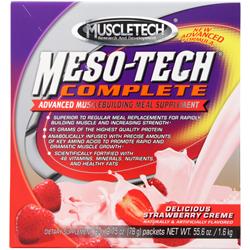 Muscletech Meso-Tech Complete Strawberry Creme 20 pckts