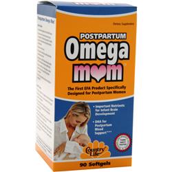 Country Life Postpartum Omega Mom 90 sgels