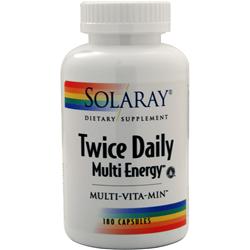Solaray Twice Daily Multi Energy 180 caps