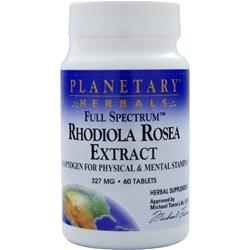 Planetary Formulas Full Spectrum Rhodiola Rosea Extract (327mg) 60 tabs