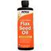 Now Flax Seed Oil (Certified Organic)  24 fl.oz