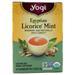 Yogi Egyptian Licorice Mint Tea Caffeine Free 16 pckts