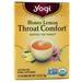 Yogi Throat Comfort Tea Honey Lemon - Caffeine Free 16 pckts