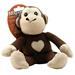 Tuffy Mighty Jr Dog Toys Monkey - Brown 1 unit