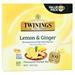 Twinings of London Flavoured Herbal Tea Lemon & Ginger 100 pckts