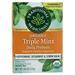 Traditional Medicinals Organic Digestive Wellness Tea Triple Mint Daily Probiotic 16 pckts