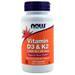 Now Vitamin D3 & K2  120 caps