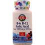 KAL B-6 & B-12 Folic Acid Berry 60 tabs