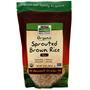 Now Organic Raw Sprouted Brown Rice  16 oz