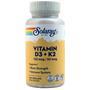 Solaray Vitamin D3 + K2  120 vcaps
